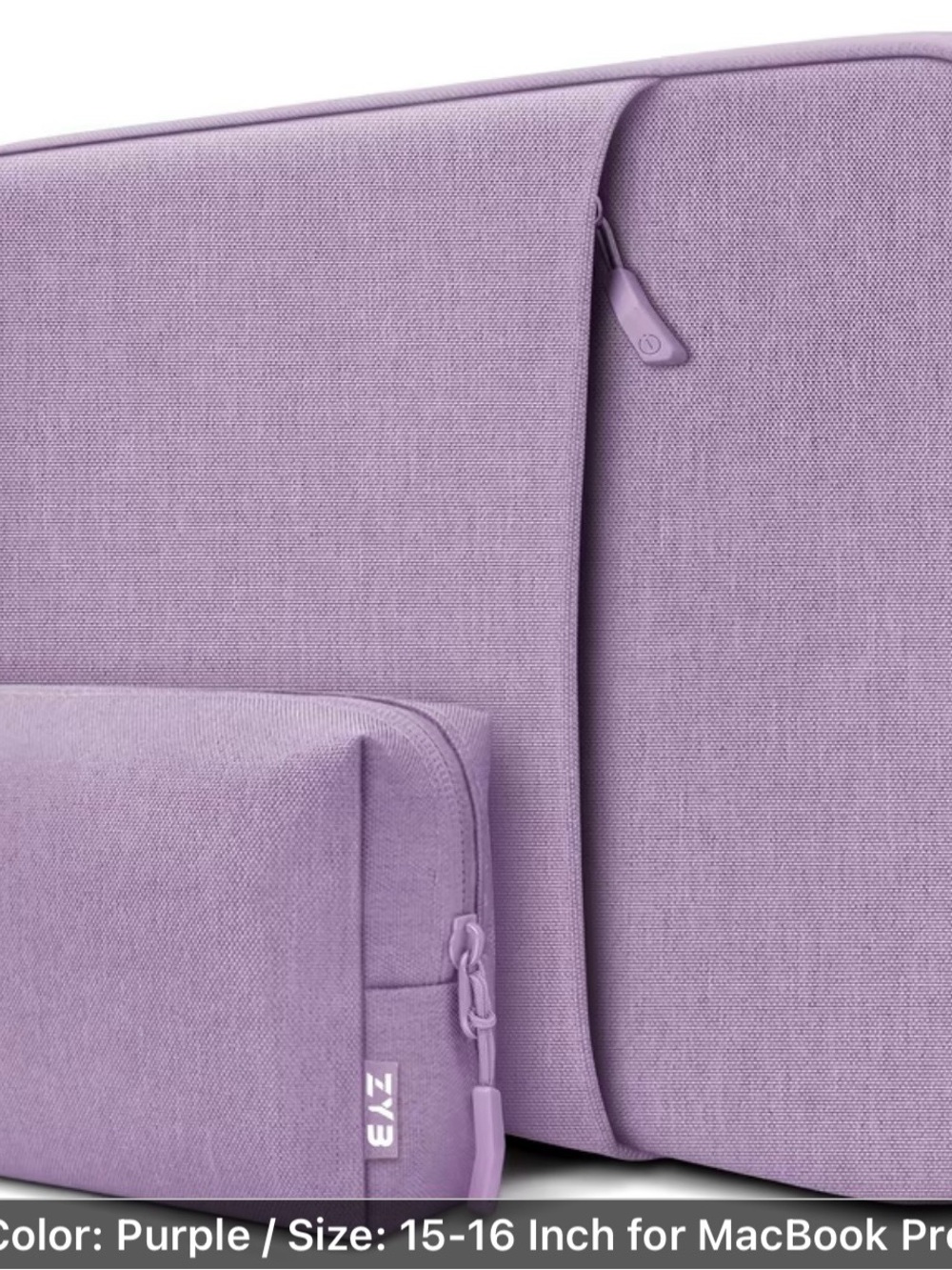 Source Unknown Purple Laptop Sleeve with Front Pocket